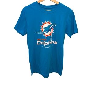 Miami Dolphins T-Shirt Small NWT Fanatics NFL Aqua Official Licensed Football